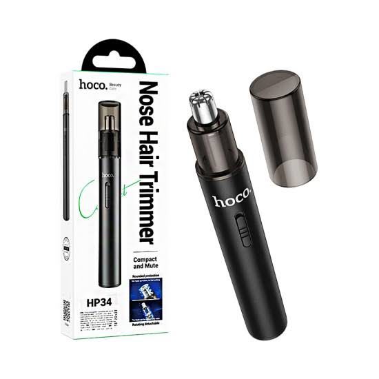 เครื่องตัดขนจมูกไฟฟ้า Hoco HP34 Nose Hair Trimmer ที่ตัดขนจมูกแบบชาร์จไฟ หัวตัดล้างทำความสะอาดได้
