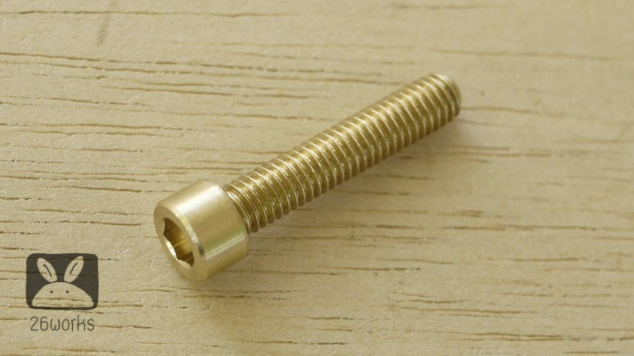 น็อตหัวจม ทองเหลือง M6x30 mm cnc