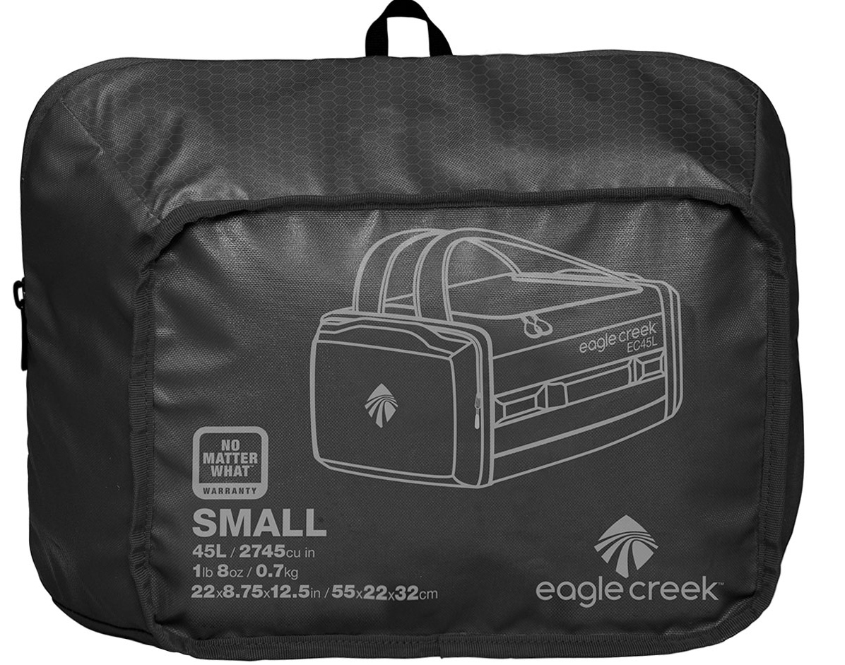 EAGLE CREEK - กระเป๋า Duffel รุ่น Hualer ไซส์ S สีดำล้วน ความจุ 45 ลิตร
