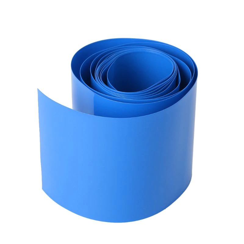 ท่อหด,ท่อหด PVC,ท่อหดความร้อน PVC แพ็คแบตเตอรี่ (สีน้ำเงิน)