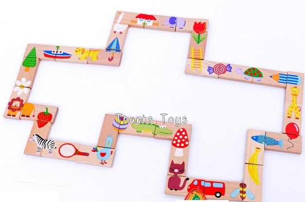 โดมิโนไม้ต่อภาพ Meets Dragon