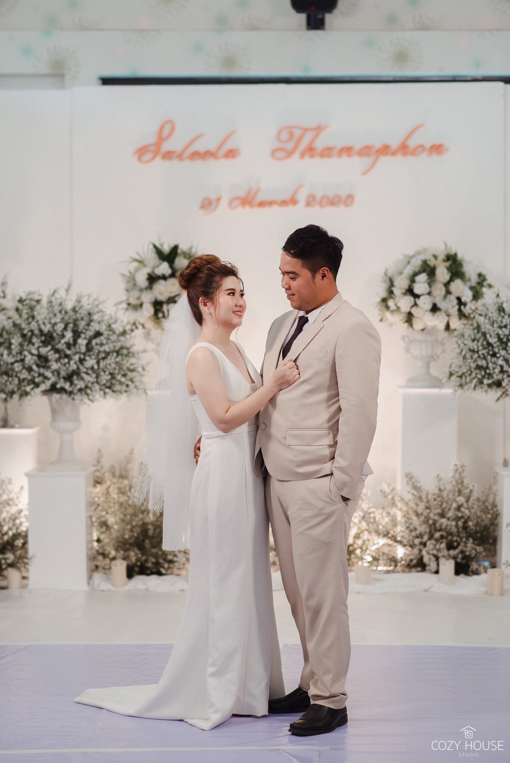 เวล ผ้าคลุมเจ้าสาว 3 ชั้น ชั้นตาข่าย+ชั้นผ้าเรียบ ผ้าดี ฟูสวย (คลุมหน้าได้)