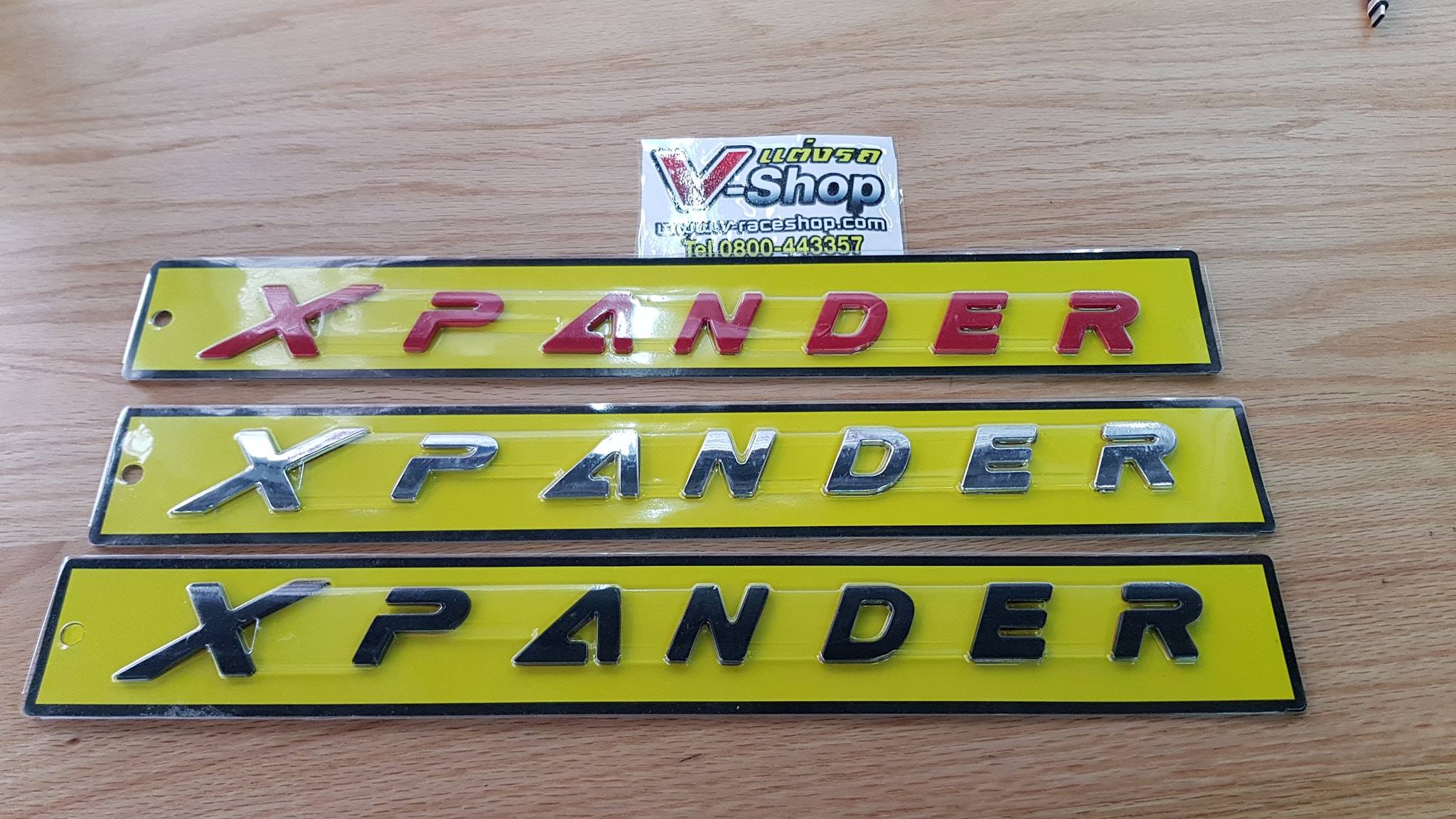 Xpander logo ฝากระโปรงหน้า มี 3 สี ดำ/แดง/โครเมี่ยม ระบุสีในหมายเหตุด้วยนะครับ