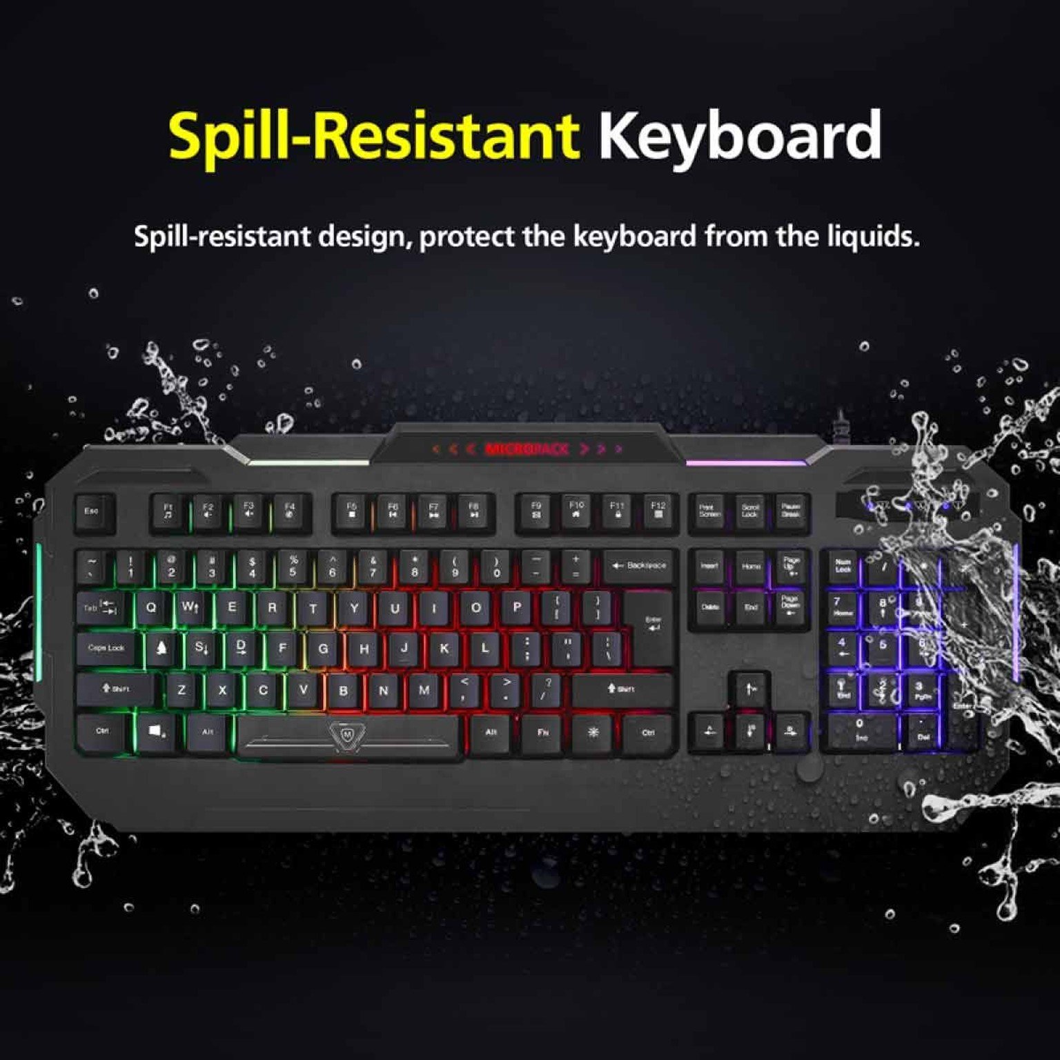 KEYBOARD (คีย์บอร์ดเกมมิ่ง) GAMING MICROPACK GK-10