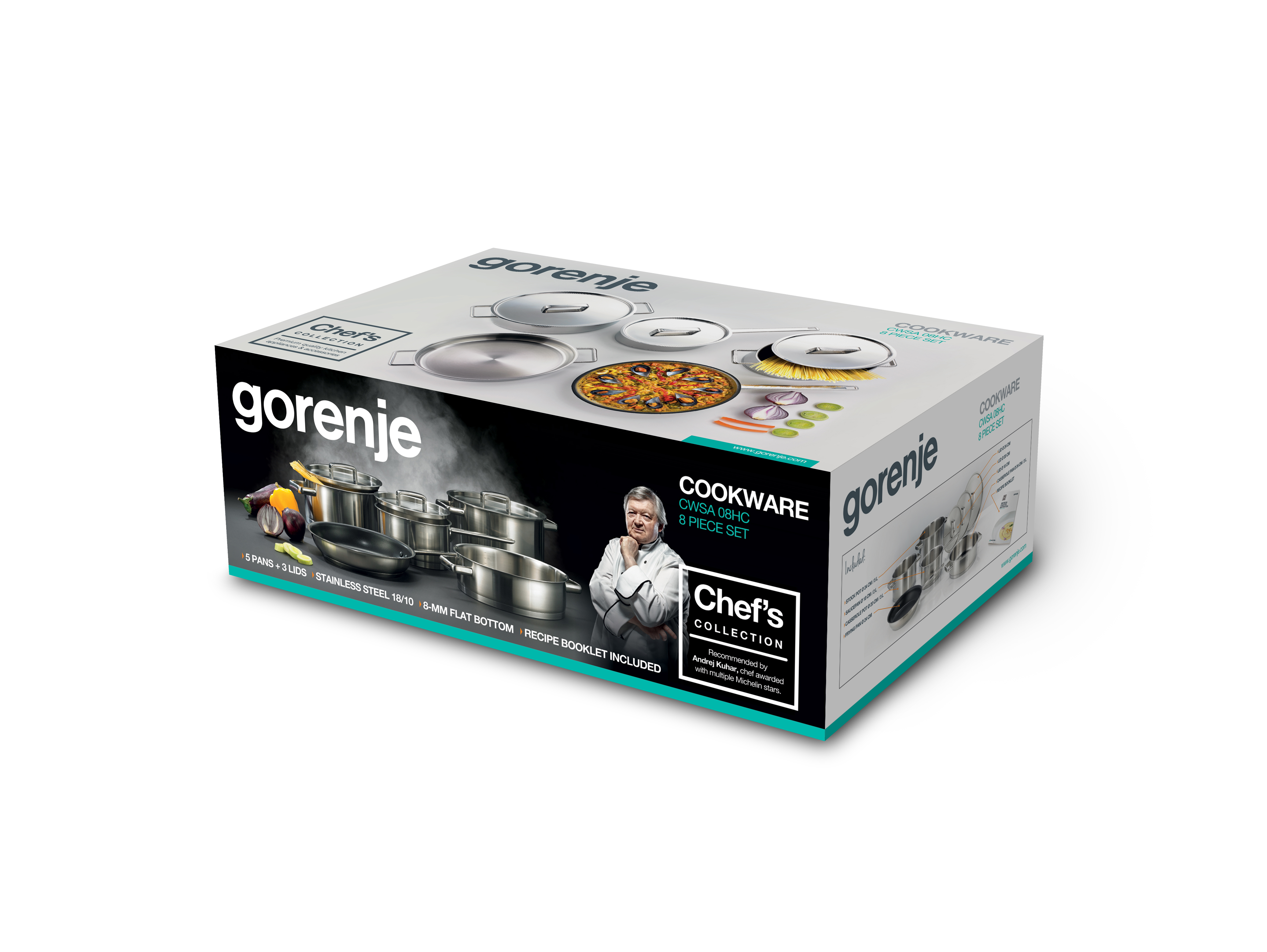 ชุดเครื่องครัวหม้อ Gorenje รุ่น CWSA08HC