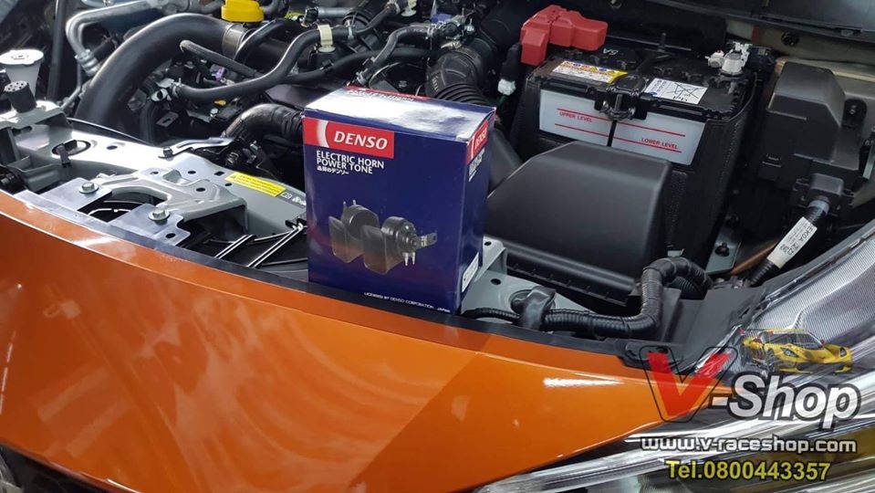 New Almera Turbo แตร Denso พร้อมติดตั้ง