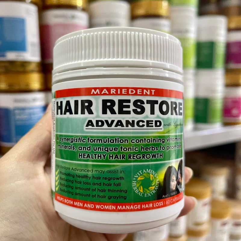 วิตามินลดผมร่วงHair Restore Advanced Mariedent 60 Capsules
