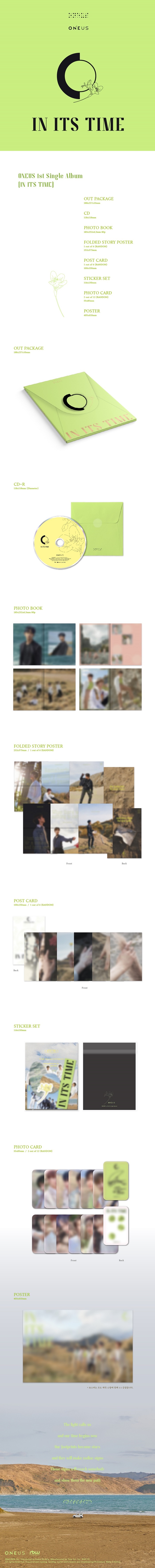 [Pre] ONEUS : 1st Single Album - IN ITS TIME