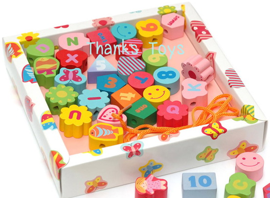 ชุดร้อยเชือกดอกไม้+ผีเสื้อ 32 ชิ้น