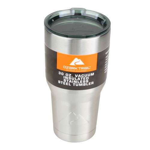 แก้ว ozark trail + กระเป๋าใส่แก้ว สีเงิน