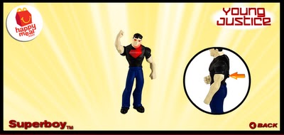 2011 McDonald แมคโดนัลด์ ของเล่น ของสะสม Happy Meal Young Justice SUPER BOY อยู่ในแพ็ค MIP