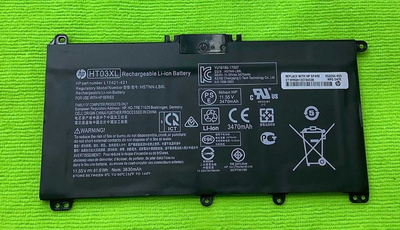 Battery HP HT03XL Original (แท้) แบตเตอรี่ HP 15-DA1053TX Battery HP 15s-du1060tx