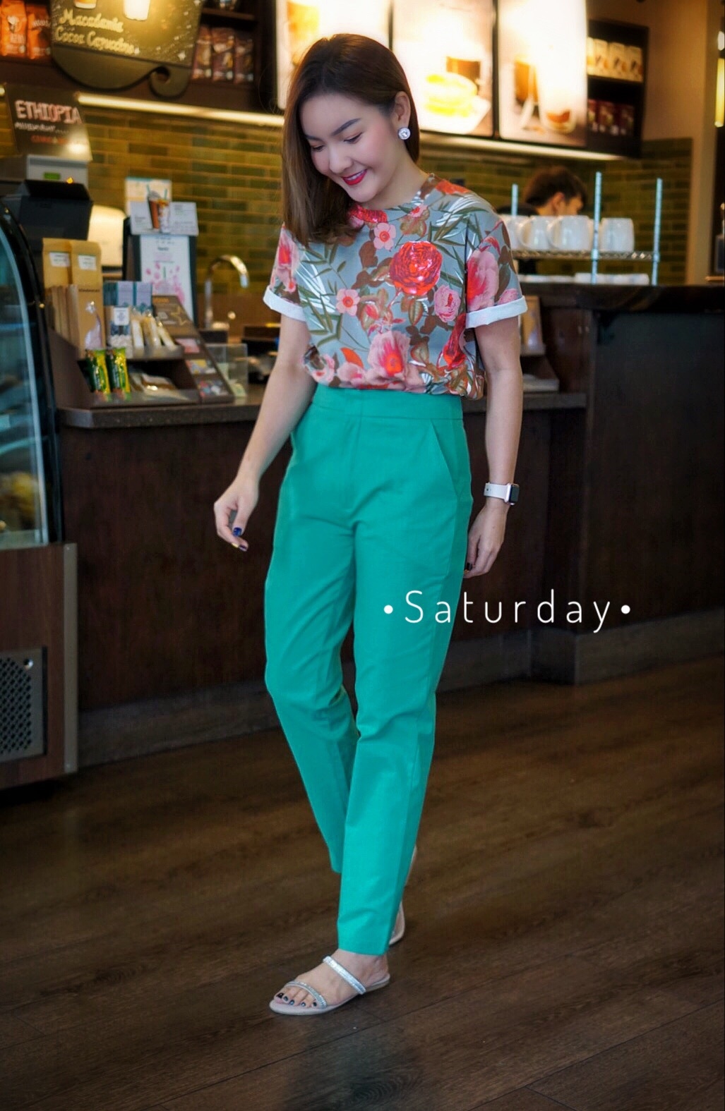 พร้อมส่ง กางเกง ผ้าลินิน ทรงสวย
