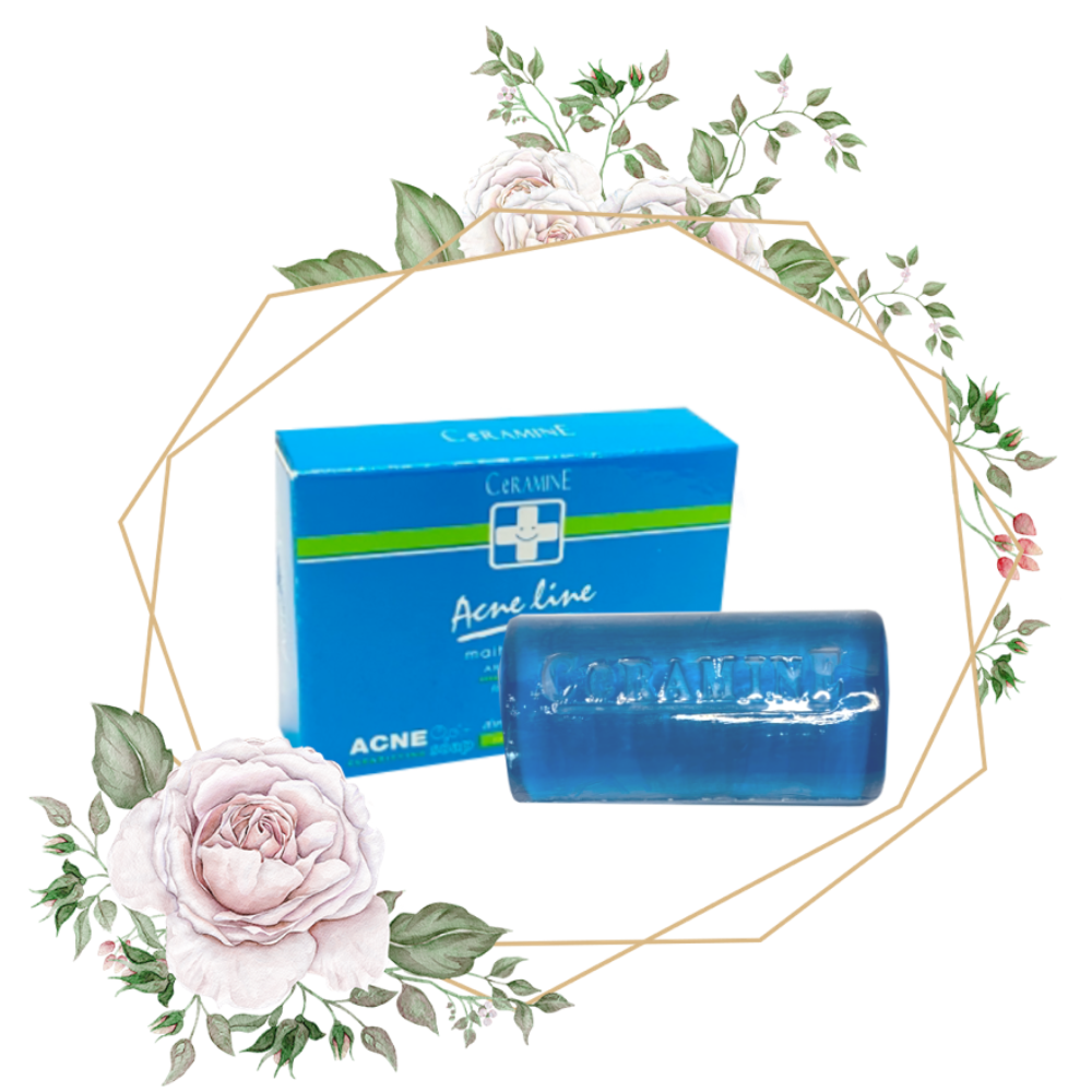 CeRAMINE Acne Line Maitake Plus Artichoke Clearifying Soap เซอรามายน์ แอคเน่ ไลค์ ไมตาเกะ พลัส อาร์ติโช๊ค เคลียริฟายอิ้ง โซฟ (25 g.)
