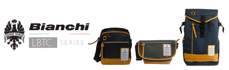 Bianchi - LBTC-03 : A4 Messenger Khaki (สีเขียว/ ขอบหนังสีน้ำตาล)