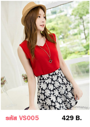  เซตเสื้อคู่กระโปรง แยกชิ้น มี 2 สี เสื้อขาว และ เสื้อแดง เสื้อชีฟอง ตัดเย็บซ้อนสองชั้นในส่วนของแขนเสื้อและชายเสื้อ กระโปรงสูงมีซิบด้านหลัง ลายดอกไม้สวยหวาน Size M : เสื้อยาว 58 cm. // ไหล่กว้าง 36cm. รอบอกไม่เกิน 34 นิ้ว กระโปรง เอวสูง 26 นิ้ว (ผ้ายืด) สะโพก ไม่เกิน 41 นิ้ว (ทรงเอ) ความยาวกระโปรง 40 cm. ผ้า : ผ้าชีฟอง , ผ้าฝ้านผสม
