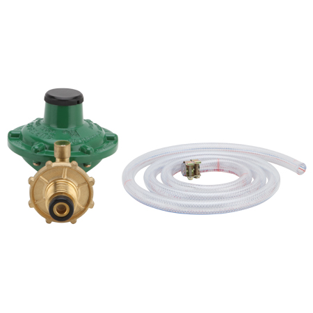 เครื่องปรับแรงดันแก๊สชนิดความดันต่ำ พร้อมสายยาง