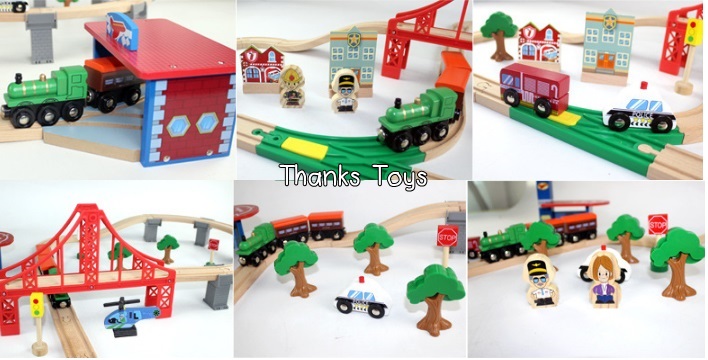 ชุดสร้างรถไฟ Edwone Train 70 ชิ้น