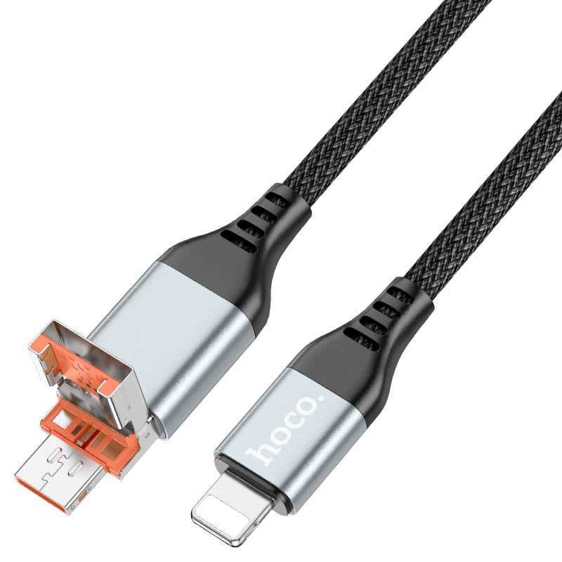สายชาร์จเร็ว 2in1 Cable USB / Type-C to Light ning “U128 Viking” PD 27W fast charge