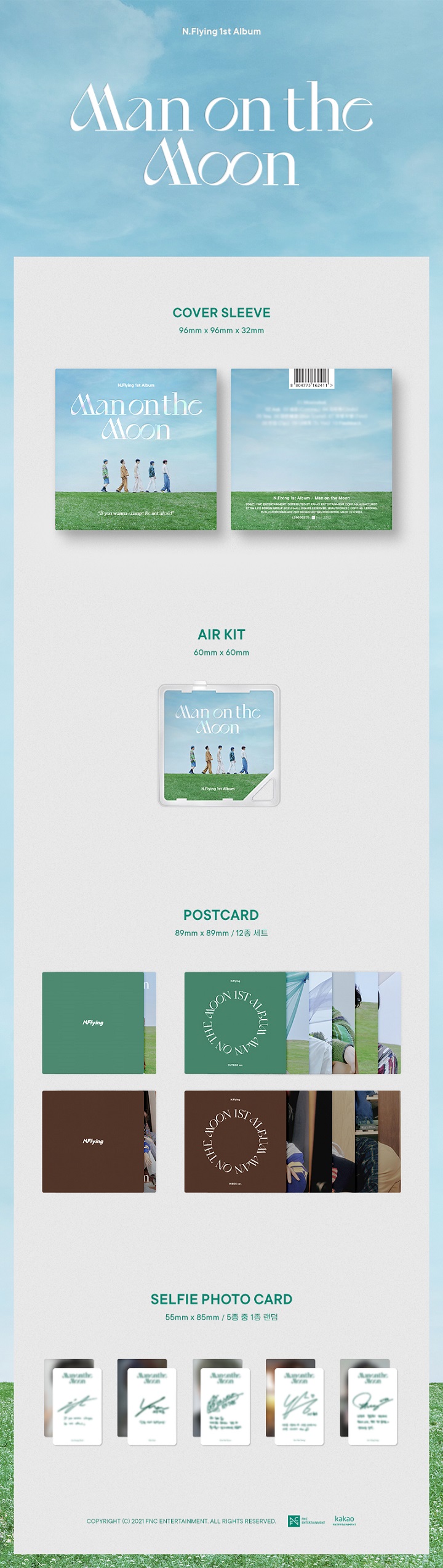 [Pre] N.Flying : 1st Album - Man on the Moon (Air-KIT Ver.)