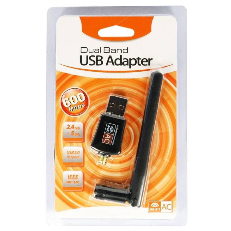⚡️รองรับ5G⚡️Dual Band USB Adapter wifi 600 Mbps เสา ตัวรับสัญญาน wifi Wireless รองรับ 2.4G และ 5G