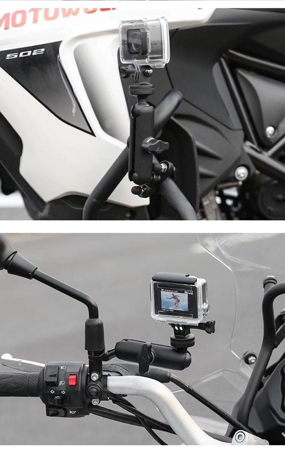 ขายึดกล้อง Gopro Action CAMERA ผลิตจากอลูมิเนียม แบรนด์ Motowolf (ของแท้)