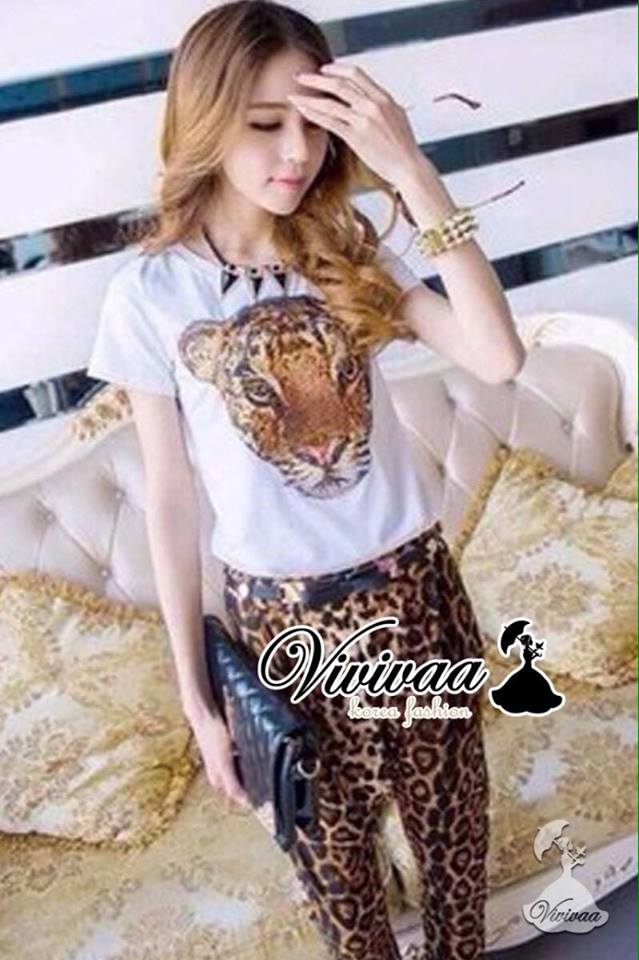 พร้อมส่ง ชิคๆ ด้วยทรงเสื้อยืดคอกลม