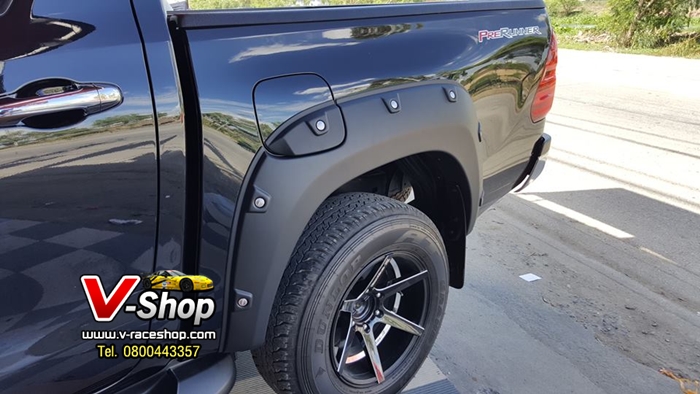 3040 HILUX REVO คิ้วล้อ 8 นิ้ว6+หมุดหลอก สามารถใส่กับสเกิร์ตหน้า RBS ได้