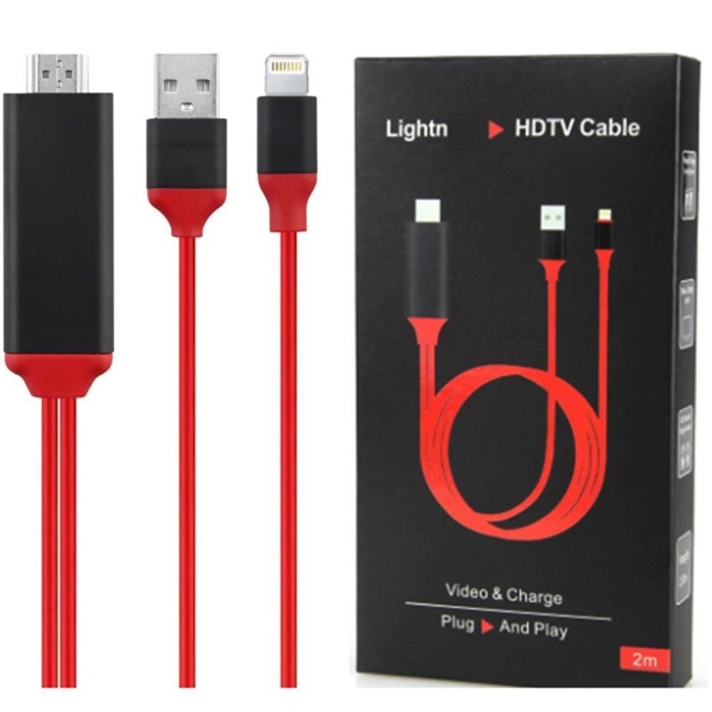 สายแปลงสำหรับไอโฟน HDMi Cable iphone to TV เวอร์ชั่นใหม่ล่าสุด