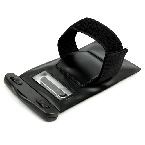 ซองมือถือกันน้ำ ใส่ได้ทั้งไอโฟนและซัมซุง แบบมีสายรัดแขน คล้องคอได้ ดำน้ำได้ สีดำ