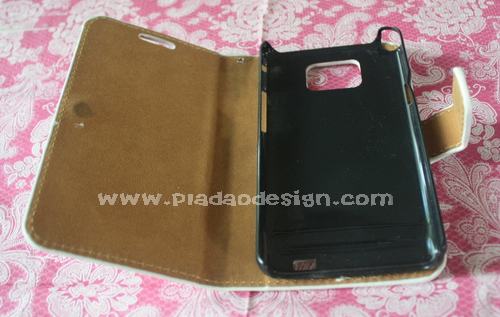 ชิ้นงานดิบ เคสโทรศัพท์ แบบเปิดข้าง Sumsung Galexy S2 SII ซองหนังแบบเรียบ