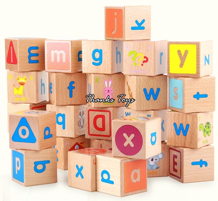 บล็อกไม้ ABC จำนวน 26 ชิ้น