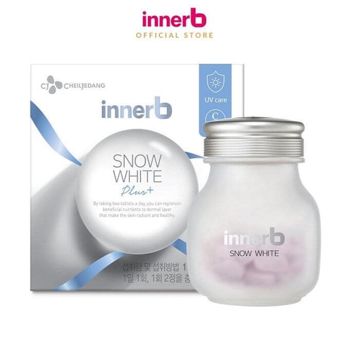 วิตามินผิวขาว Inner B Snow white กระจ่างใส ผิวเนียนเรียบ รูขุมขนเล็กลง เติมน้ำให้ผิว