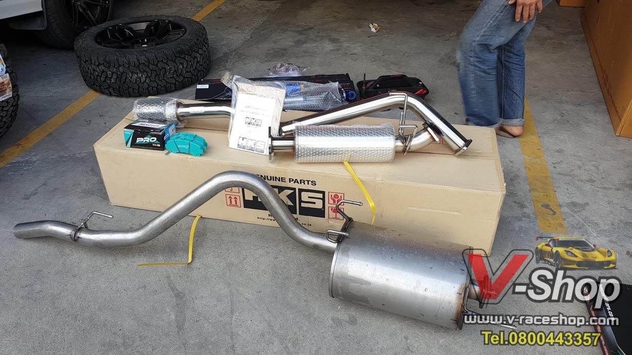 ท่อ HKS ALL New Dmax 2020Up ปลายคาร์บอน