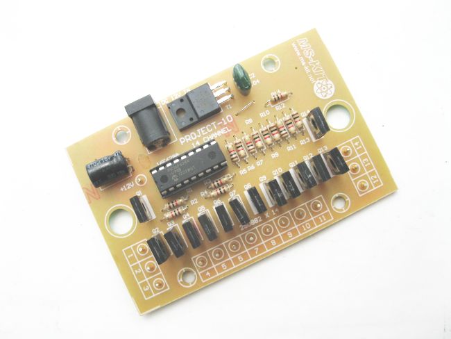 โครงงาน 10 (วงจรไฟวิ่งอัตโนมัติ 14 ช่อง 8 รูปแบบ)