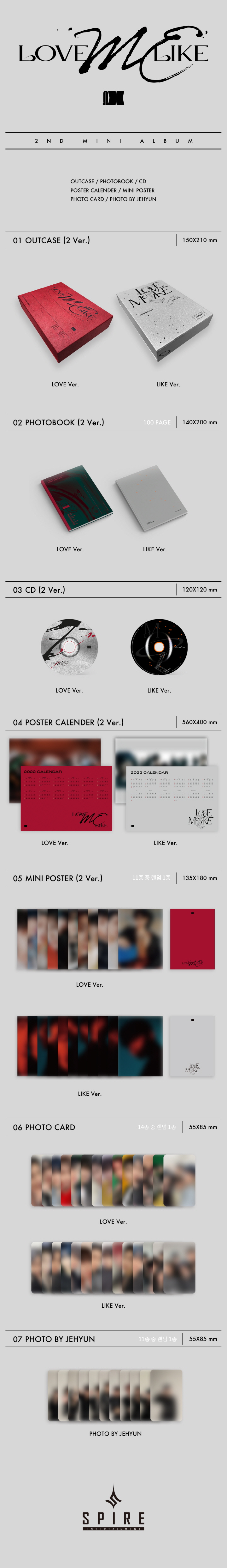[Pre] OMEGA X : 2nd Mini Album - LOVE ME LIKE (Random Ver.)