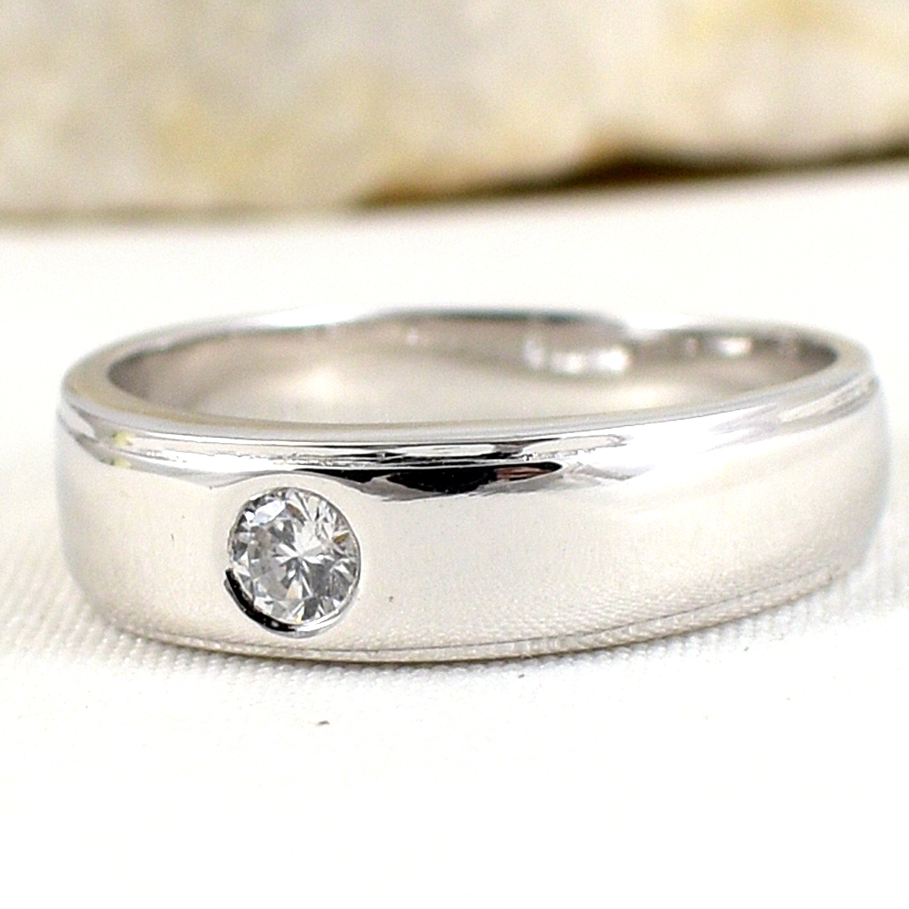 SKJewelryFactory แหวนปลอกมีด แหวนเพชร 10 ตัง สไตล์แหวนปลอกมีด ER01407-WCZ