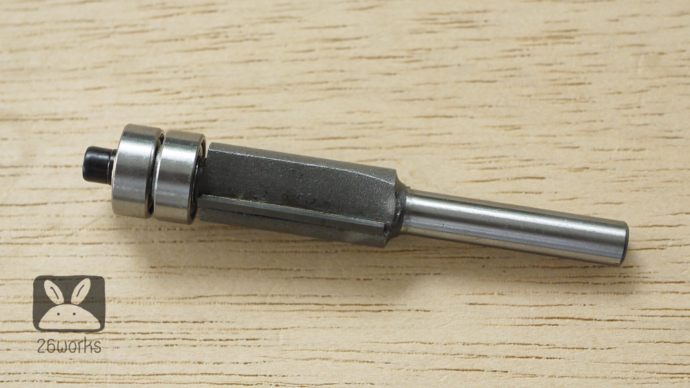 Trimmer bits ลูกปืนล่างแบบคู่ คม4 หุน x 25 mm รุ่นประหยัด