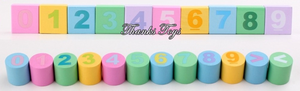 บล็อกไม้สีพาสเทล 100 ชิ้น