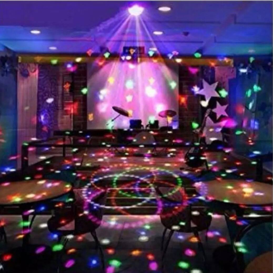ไฟดิสโก้เธค ไฟเธค ไฟปาร์ตี้ พร้อมลำโพง MP3 ไฟเต้นตามจังหวะเพลง MP3 LED Magic Ball Light ของแท้
