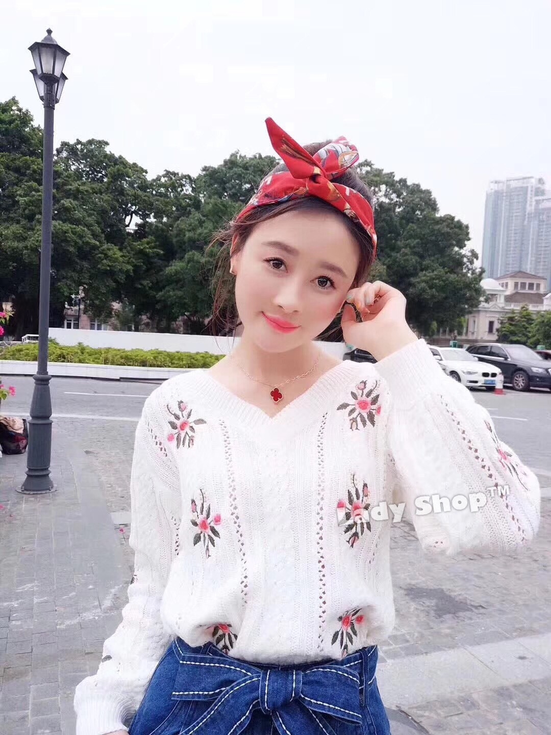เสื้อแฟชั่น พร้อมส่ง เสื้อไหมพรมเกาหลี