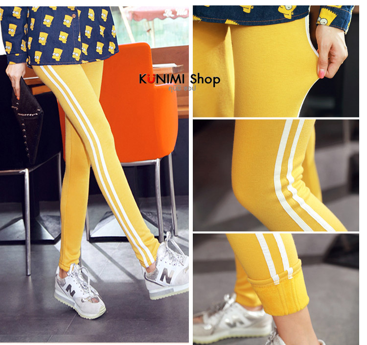 กางเกงเลคกิ้งขายาว เอวยางยืด ด้านข้างมีแถบ 2 เส้น ผ้าหนานุ่ม จะใส่เล่นกีฬา หรือ ใส่เที่ยวก็ดูดีคะ ผ้า : ผ้าฝ้ายผสมโพลีเอสเตอร์ มี 4 สี : เทาอ่อน , เหลือง , ฟ้าอ่อน , ฟ้าเข้ม , ดำ ขนาด : FREE SIZE