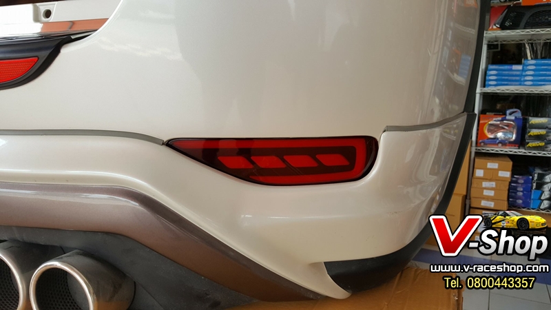 ไฟทับทิมท้าย 2สเต็ป หรี่+เบรค ตรงรุ่น New Fortuner