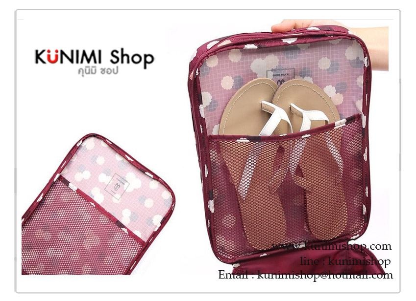  กระเป๋าใส่รองเท้าผ้าใบ รองเท้ากีฬา ออกกำลังกาย ใส่รองเท้าแตะ รองเท้าใส่เล่น Shoes pouch NEW Ver.3 สำหรับพกพาเดินทาง ท่องเที่ยว มีซิปเปิดปิด สะดวกในการจัดเก็บ วัสดุทำจากผ้าร่มอย่างดี กันน้ำ สีสวย ดีไซน์เก๋ สไตล์เกาหลี งานเย็บอย่างดี สามารถใส่รองเท้าได้ถึง 3 คู่ ขนาด 29x21.5x13 ซม. *** งานสินค้าคุณภาพ เนื้อผ้า การเย็บอย่างดี ***