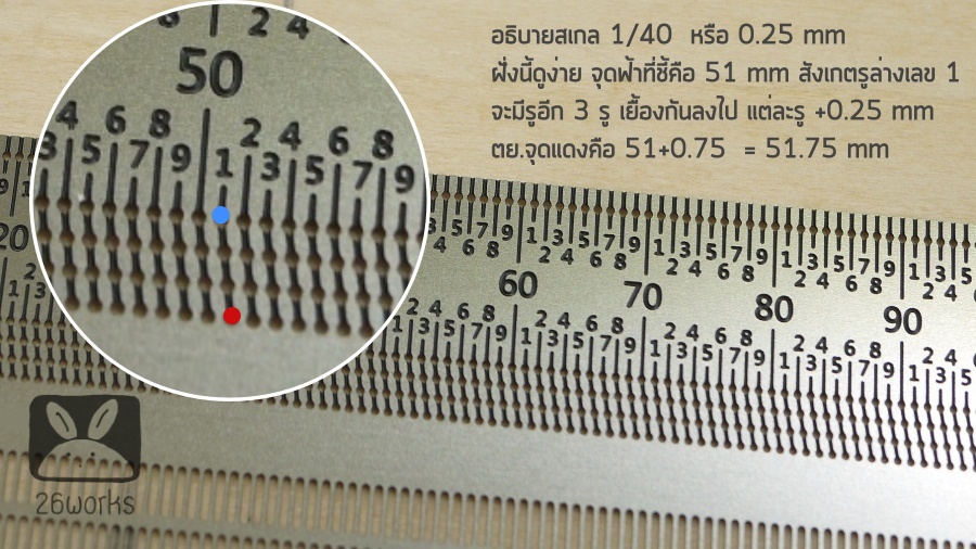 Line Ruler 120 mm พร้อมดินสอกด Uni