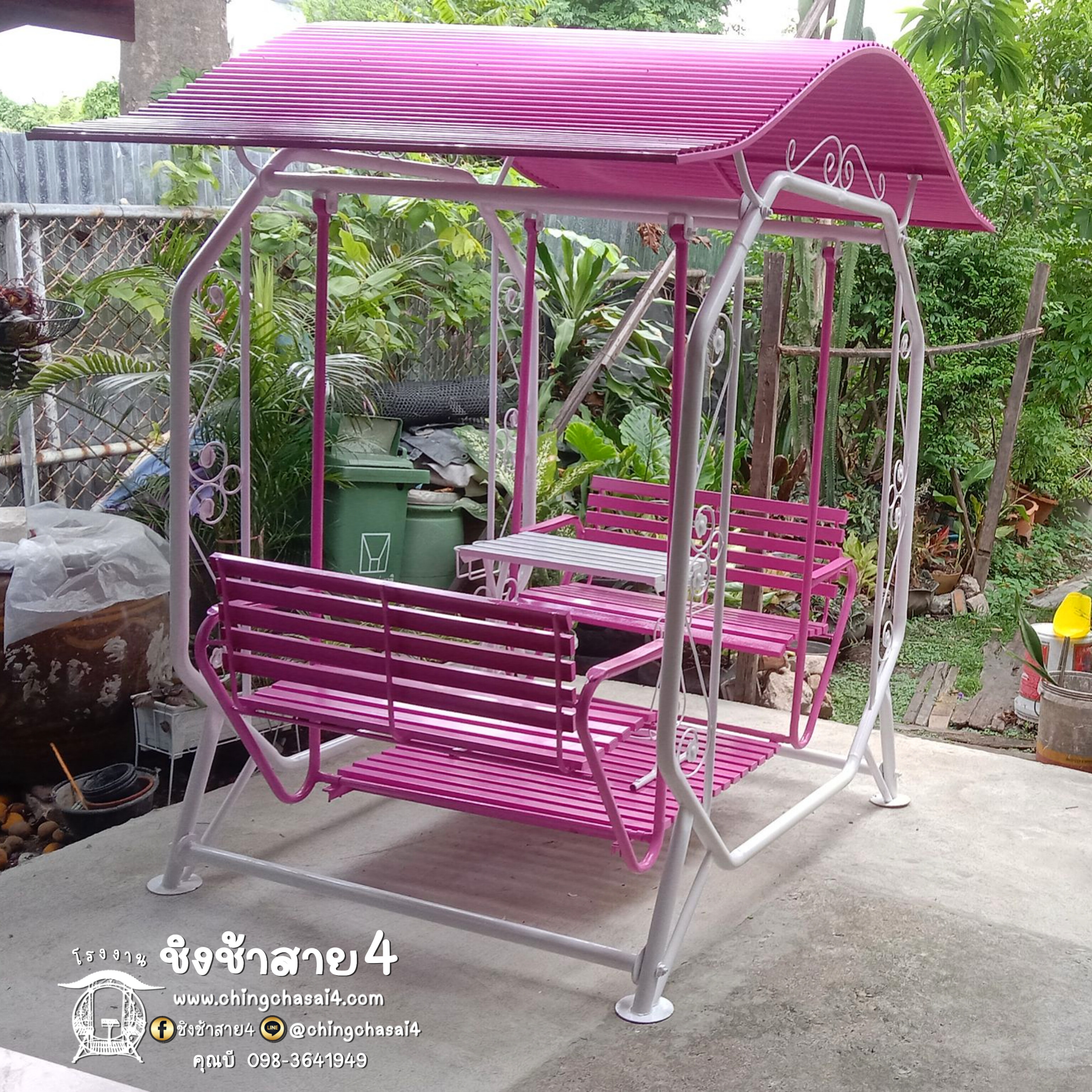 ชิงช้าใหญ่มีหลังคา (แบบ8เหลี่ยม)