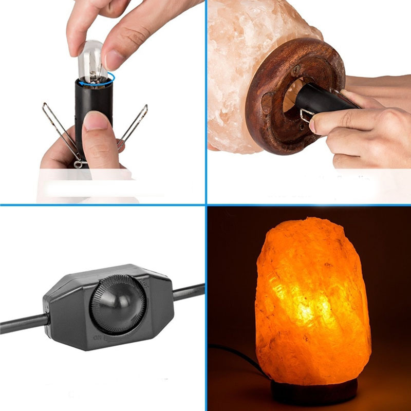 โคมไฟเกลือหิมาลัย Himalayan Salt Lamp โคมไฟแก้ภูมิแพ้ หินเกลือหิมาลัย