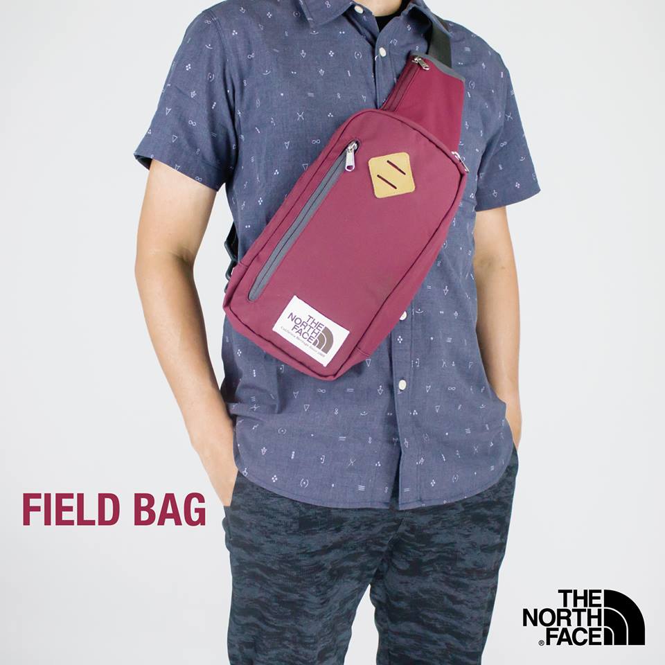 TNF - Crossbdy Vintage Field Back : สีแดง วินเทจ