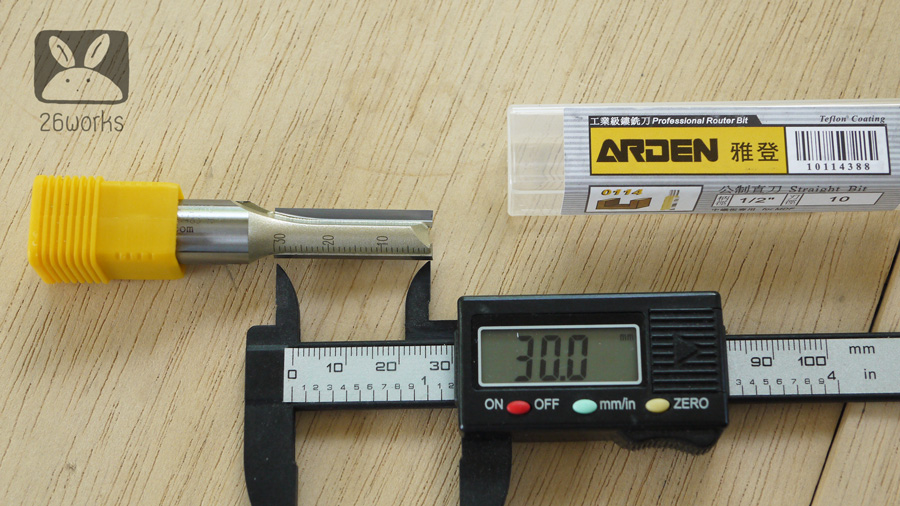 Router Bits arden ตรง 10x30 mm MDF