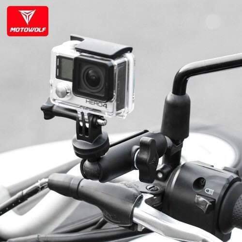 ขายึดกล้อง Gopro Action CAMERA ผลิตจากอลูมิเนียม แบรนด์ Motowolf (ของแท้)